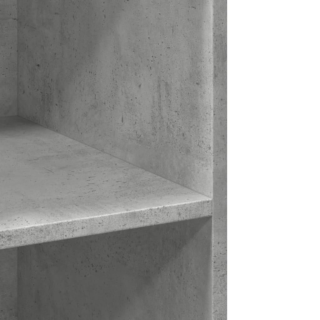 Buffet haut gris béton 70x41x185 cm bois d'ingénierie - XIOS