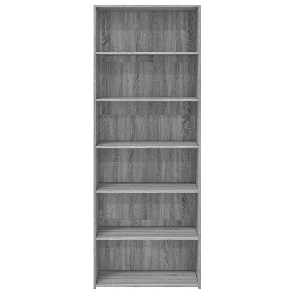Buffet haut sonoma gris 70x41x185 cm bois d'ingénierie - XIOS