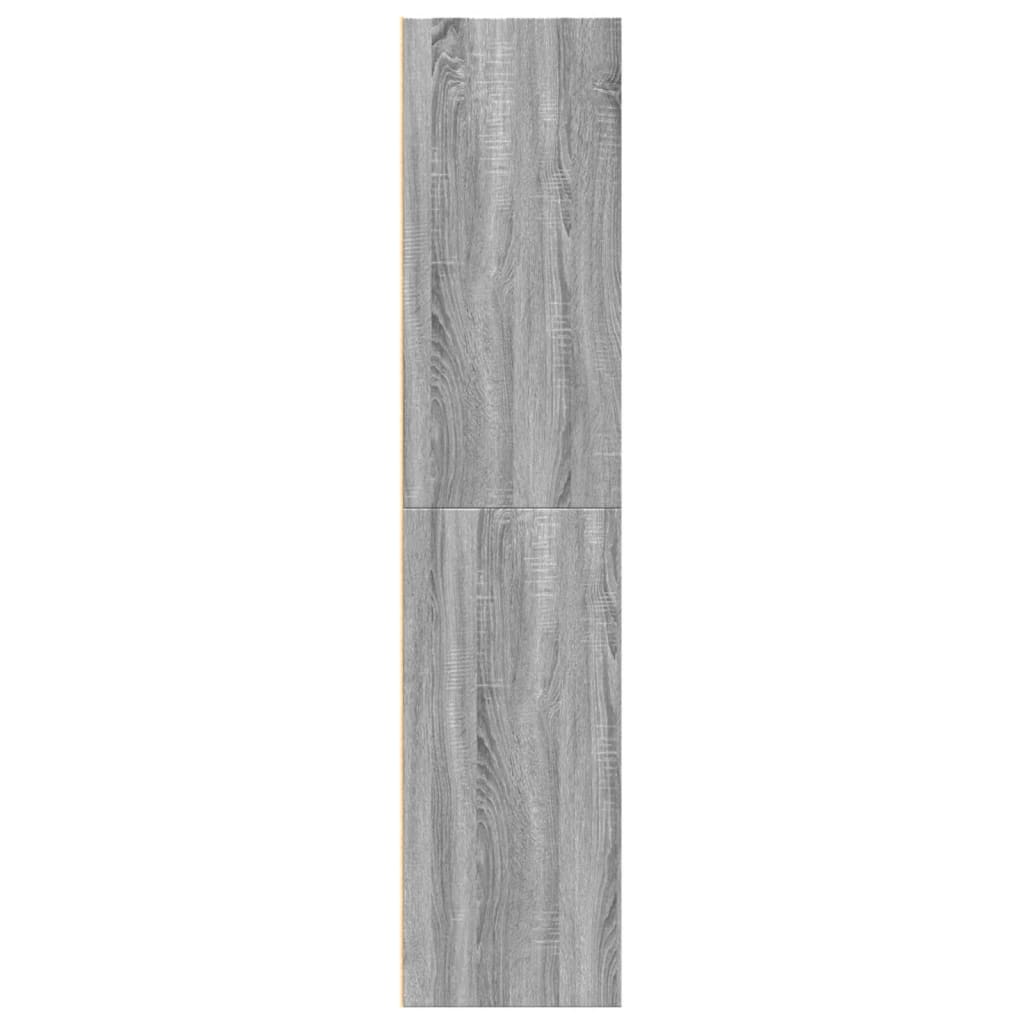 Buffet haut sonoma gris 70x41x185 cm bois d'ingénierie - XIOS