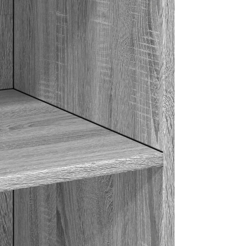 Buffet haut sonoma gris 70x41x185 cm bois d'ingénierie - XIOS