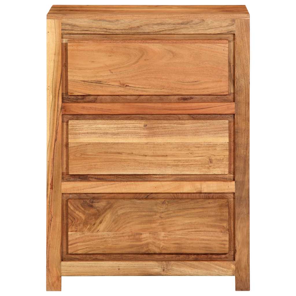 Armoire à tiroirs 55x33x75 cm bois d'acacia massif - XIOS