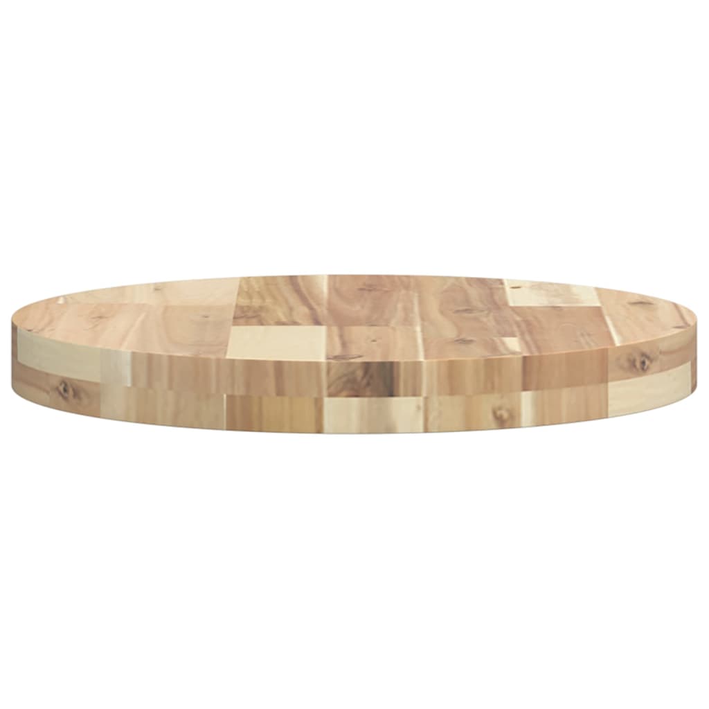 Dessus de table rond Ø40x4 cm bois massif d'acacia - XIOS