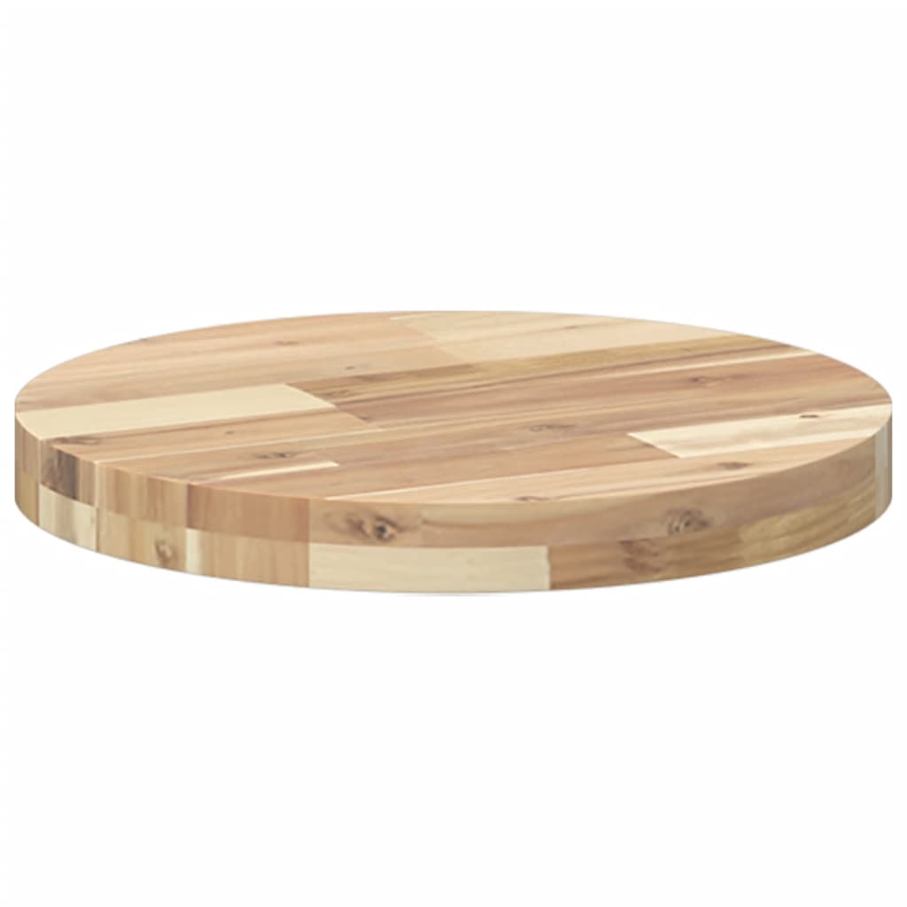 Dessus de table rond Ø40x4 cm bois massif d'acacia - XIOS