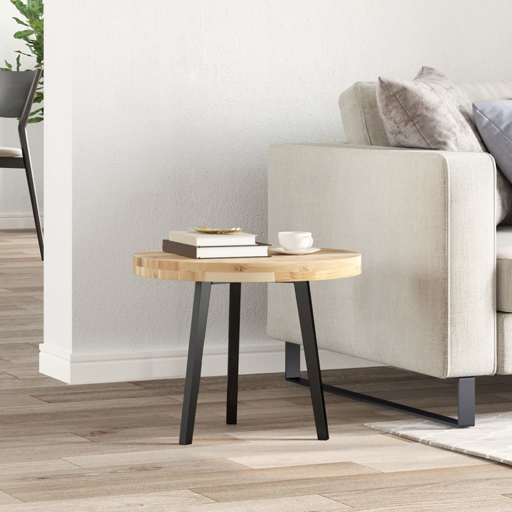 Dessus de table rond Ø50x4 cm bois massif d'acacia - XIOS