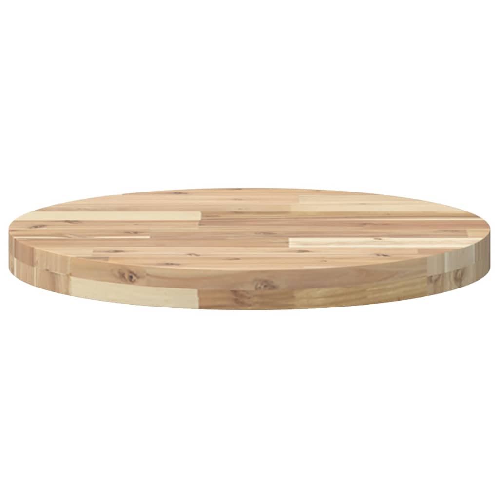 Dessus de table rond Ø50x4 cm bois massif d'acacia - XIOS