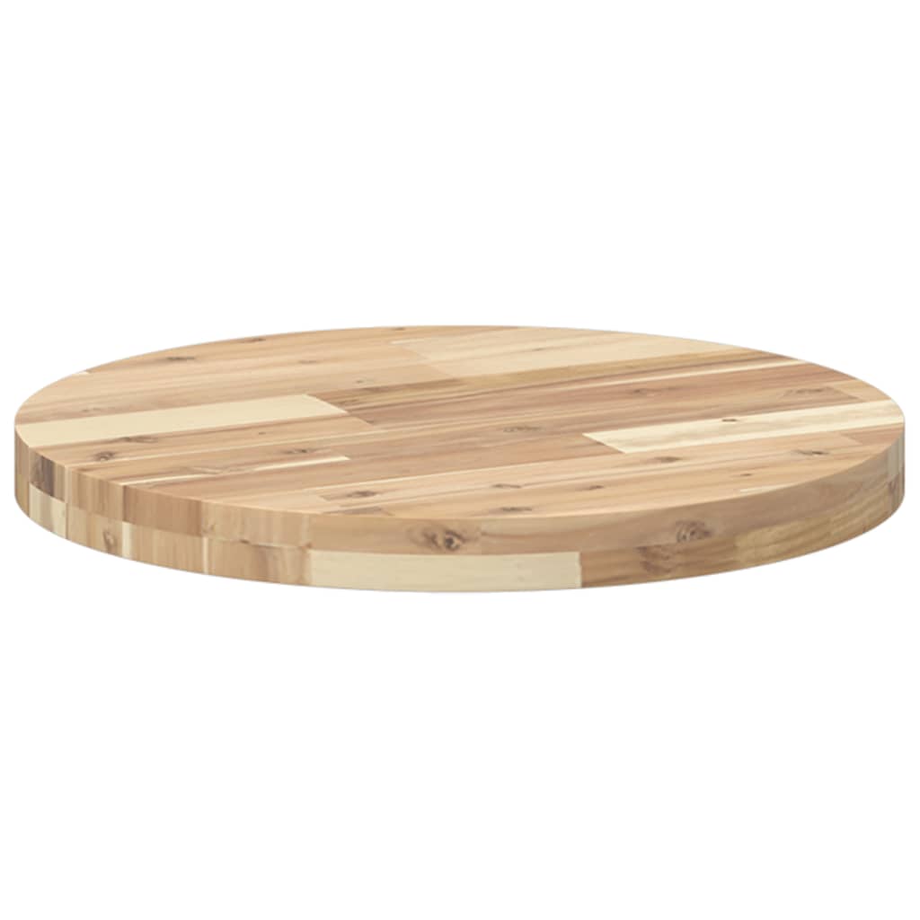 Dessus de table rond Ø50x4 cm bois massif d'acacia - XIOS
