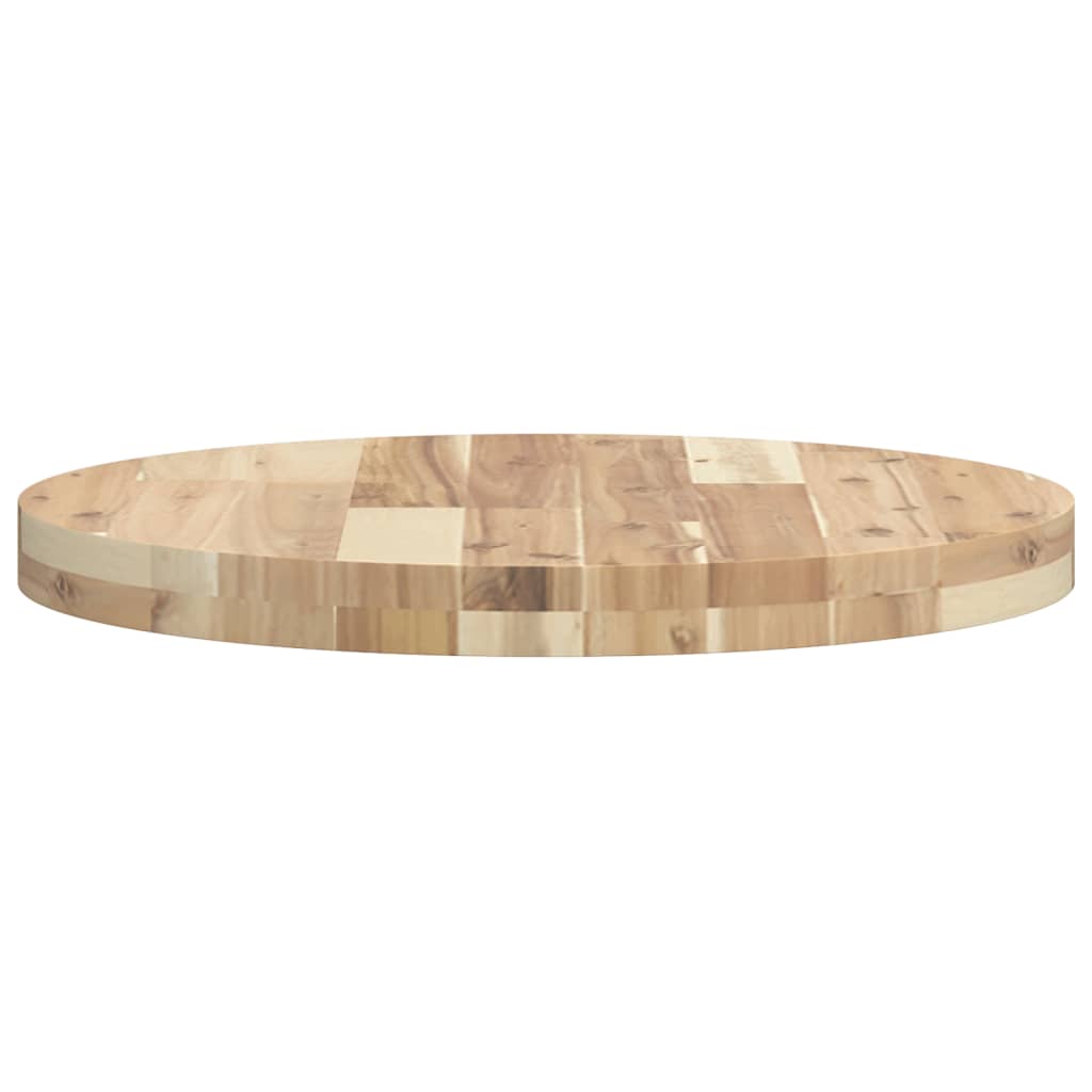 Dessus de table rond Ø50x4 cm bois massif d'acacia - XIOS