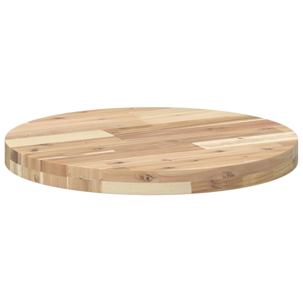 Dessus de table rond Ø50x4 cm bois massif d'acacia - XIOS