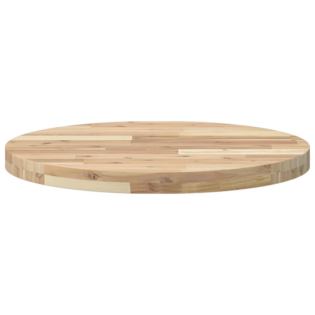 Dessus de table rond Ø60x4 cm bois massif d'acacia - XIOS