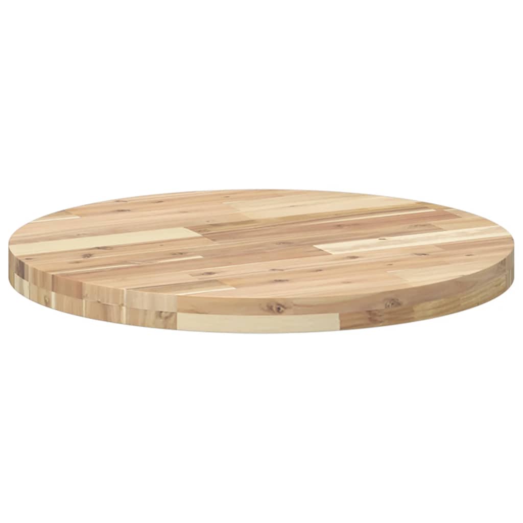 Dessus de table rond Ø60x4 cm bois massif d'acacia - XIOS
