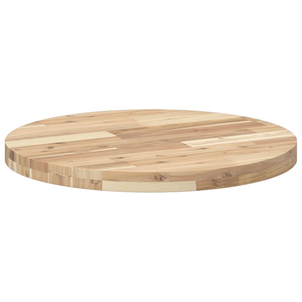 Dessus de table rond Ø60x4 cm bois massif d'acacia - XIOS