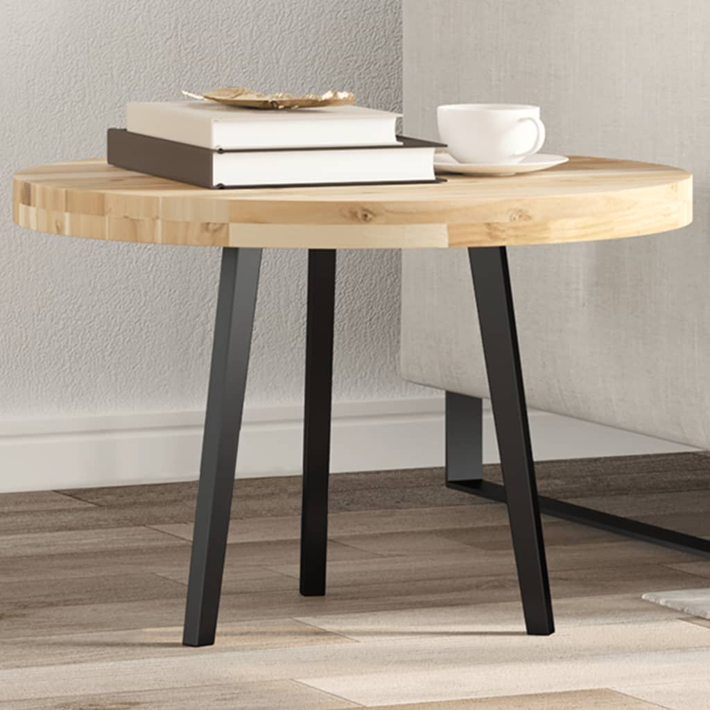 Dessus de table rond Ø60x4 cm bois massif d'acacia - XIOS