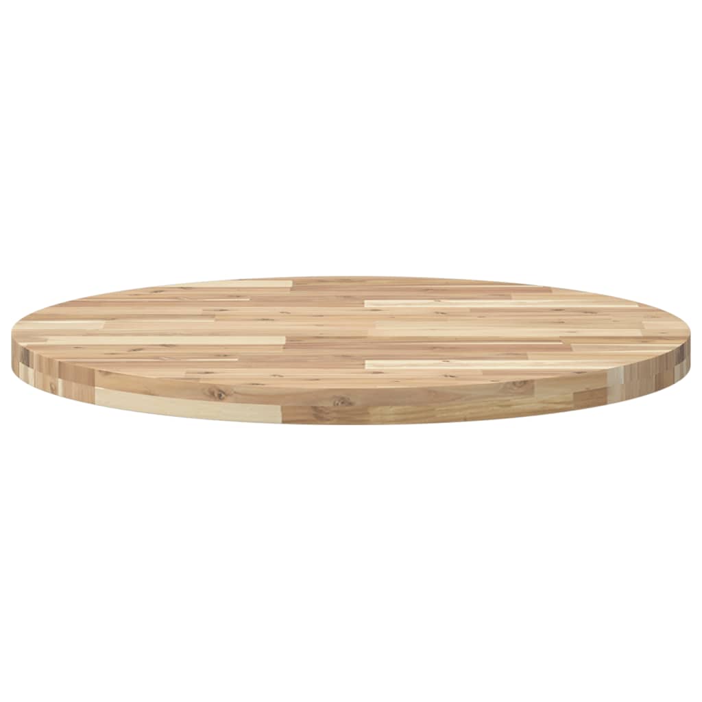 Dessus de table rond Ø80x4 cm bois massif d'acacia - XIOS