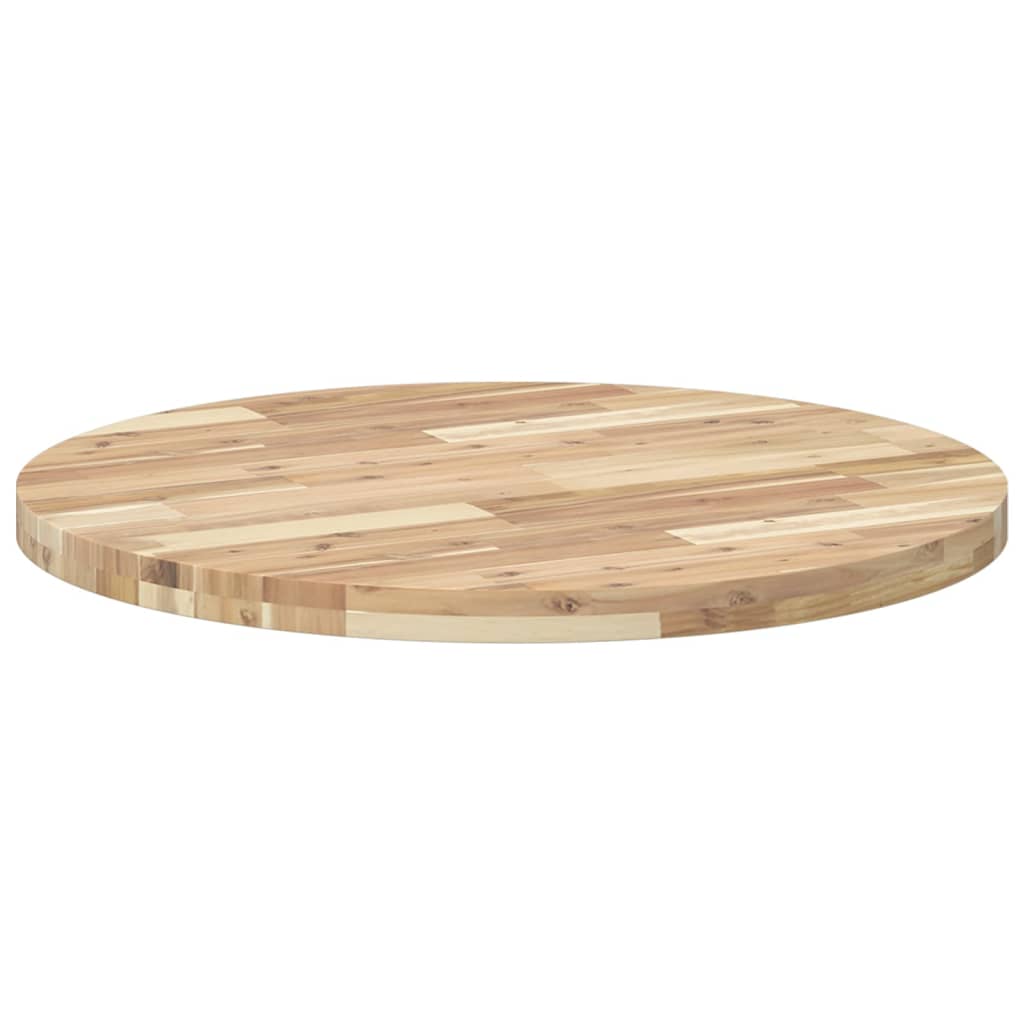 Dessus de table rond Ø80x4 cm bois massif d'acacia - XIOS