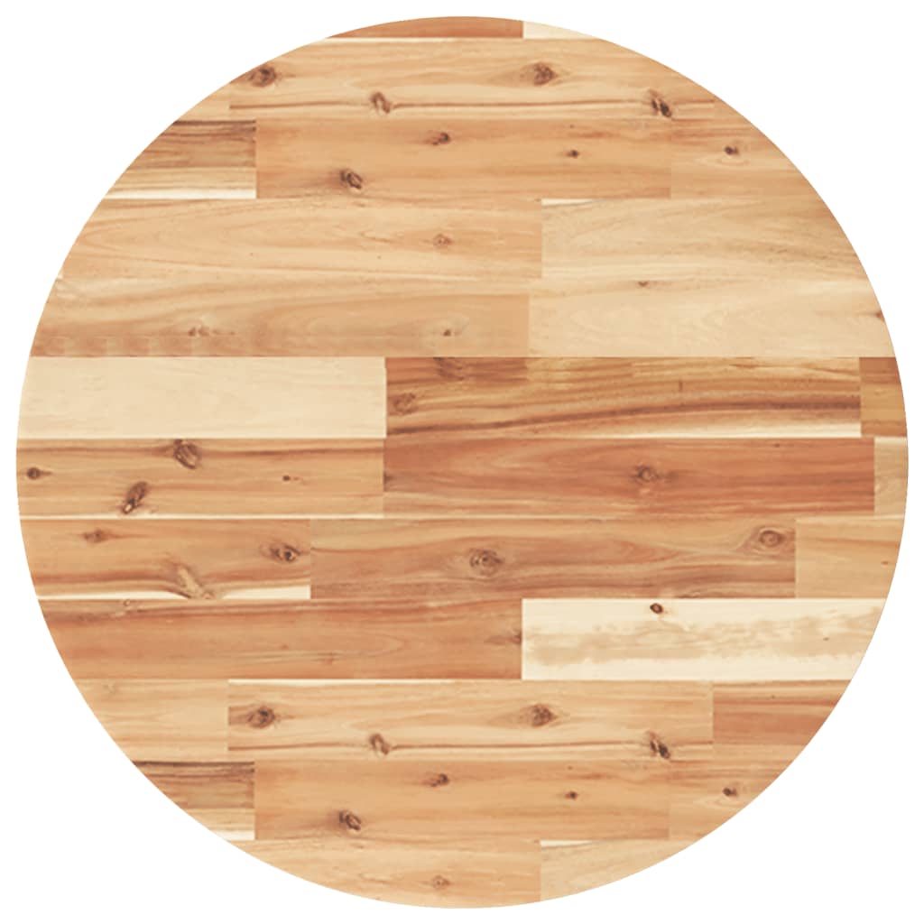 Dessus de table rond Ø60x2 cm bois massif d'acacia - XIOS