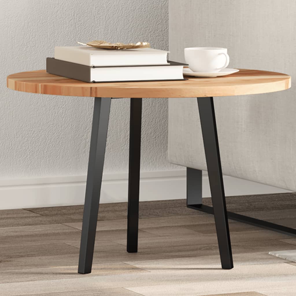 Dessus de table rond Ø60x2 cm bois massif d'acacia - XIOS