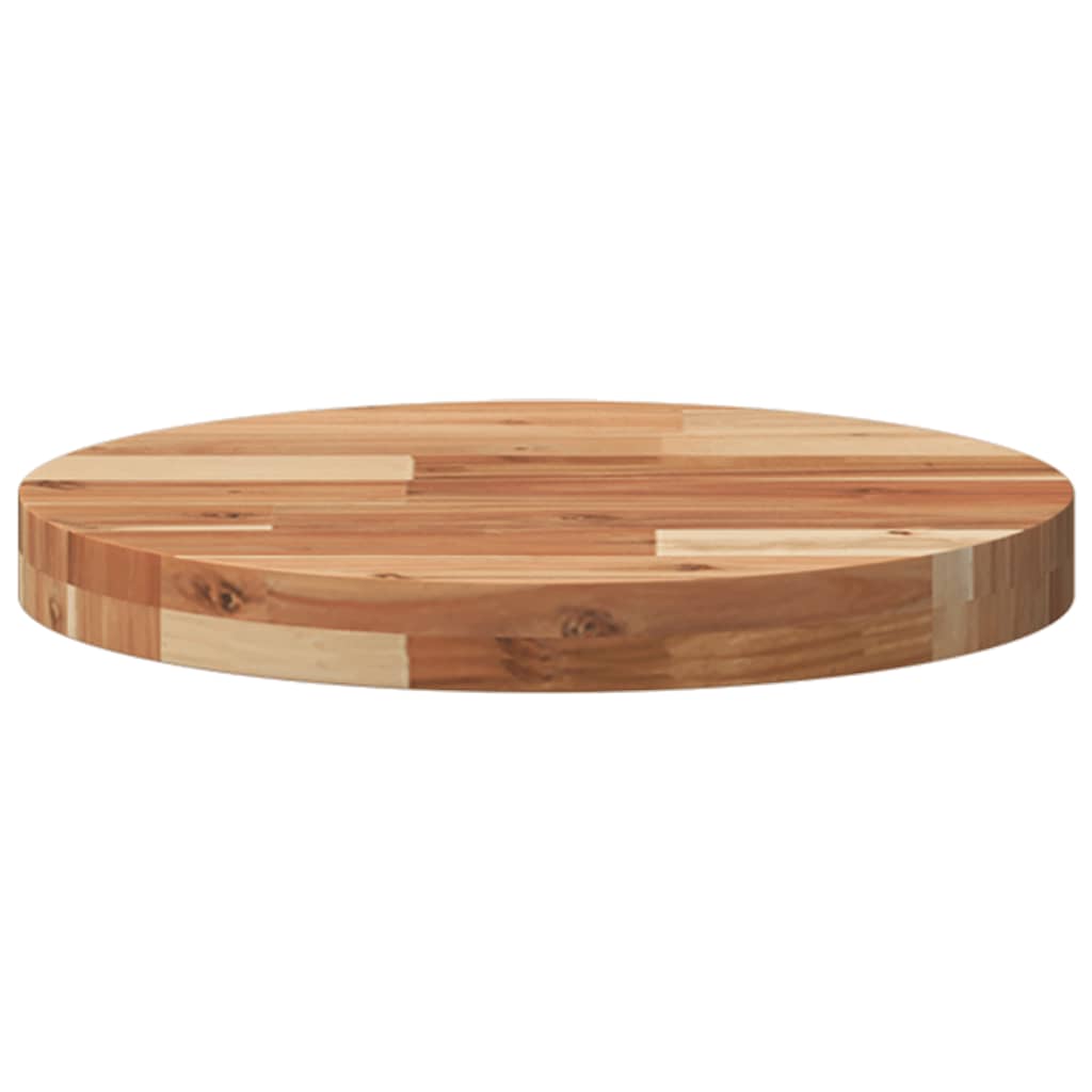 Dessus de table rond Ø40x4 cm bois massif d'acacia - XIOS