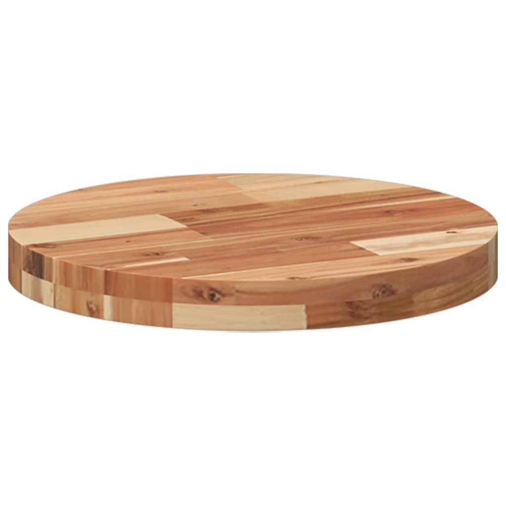 Dessus de table rond Ø40x4 cm bois massif d'acacia - XIOS