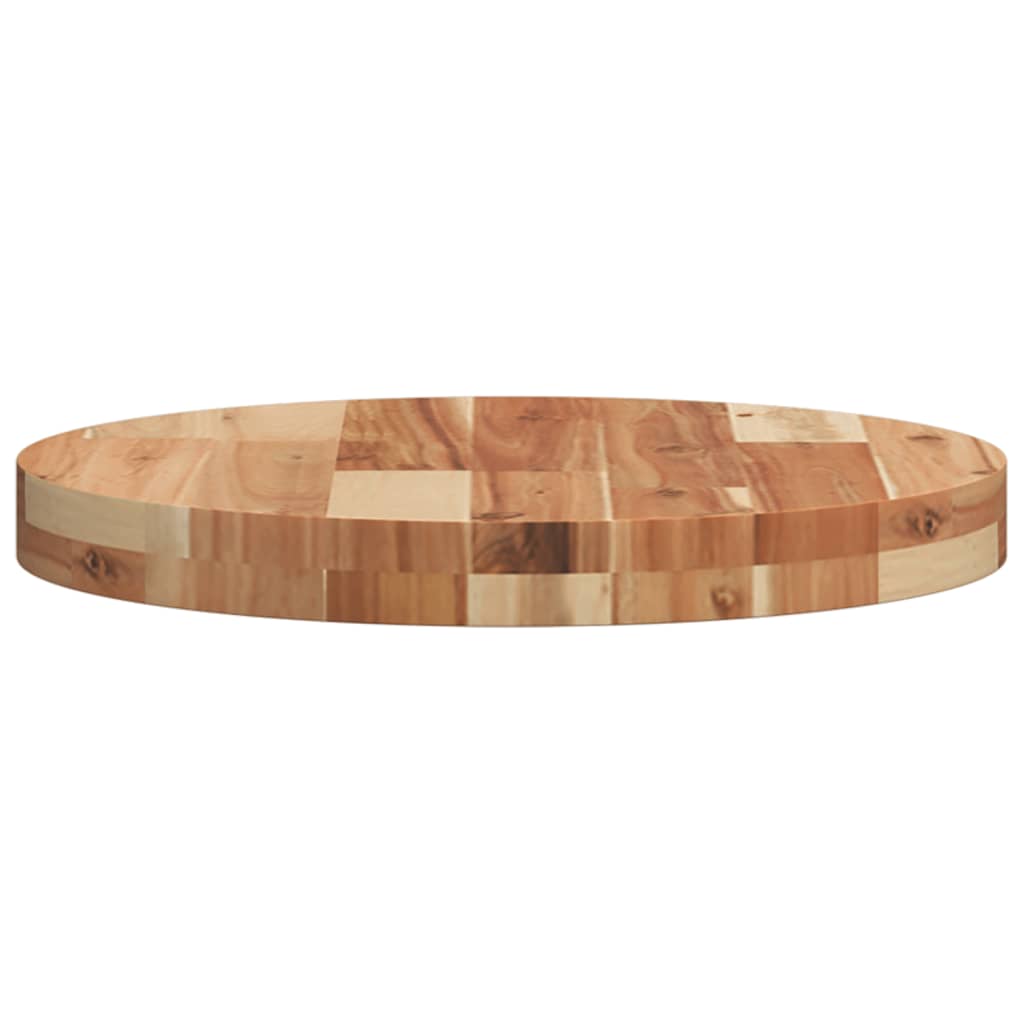 Dessus de table rond Ø40x4 cm bois massif d'acacia - XIOS