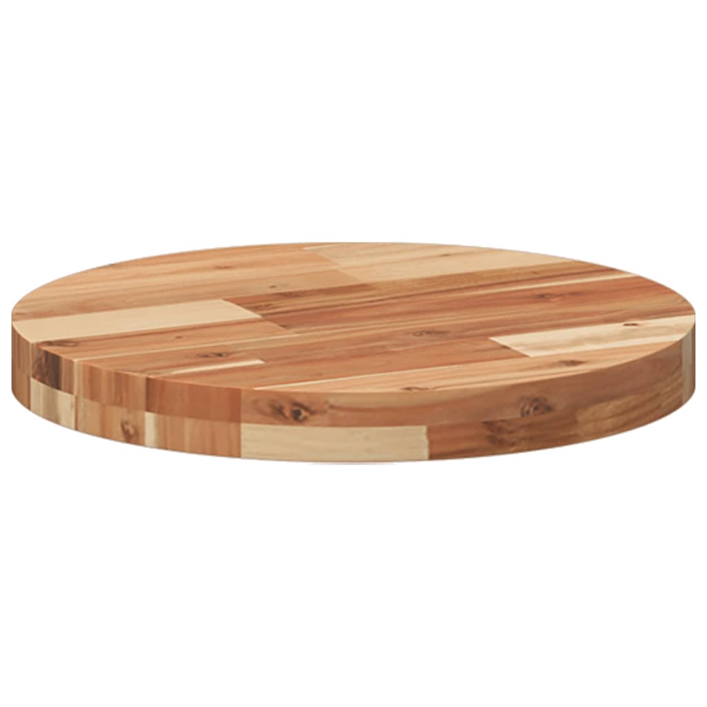 Dessus de table rond Ø40x4 cm bois massif d'acacia - XIOS