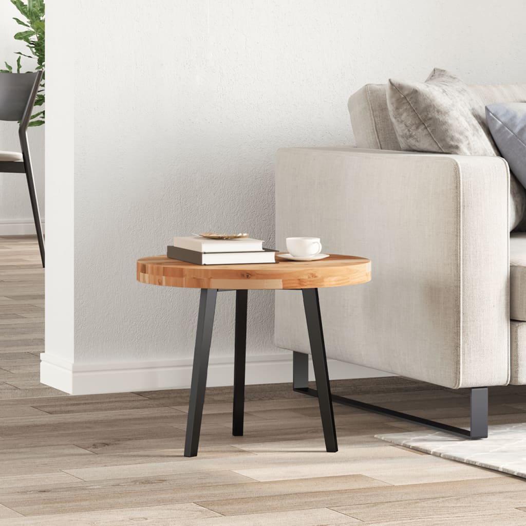 Dessus de table rond Ø50x4 cm bois massif d'acacia - XIOS