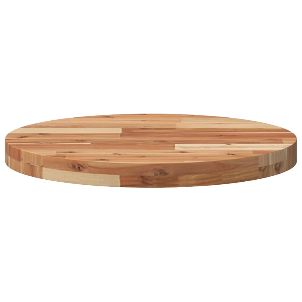 Dessus de table rond Ø50x4 cm bois massif d'acacia - XIOS