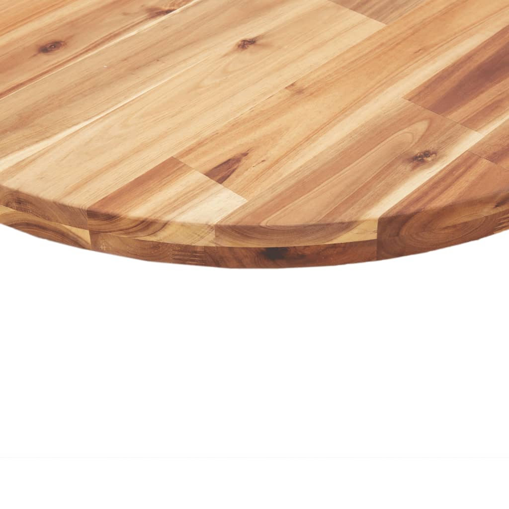 Dessus de table rond Ø50x4 cm bois massif d'acacia - XIOS