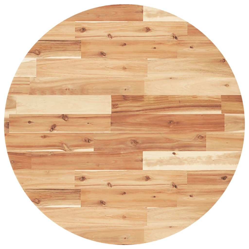 Dessus de table rond Ø70x4 cm bois massif d'acacia - XIOS