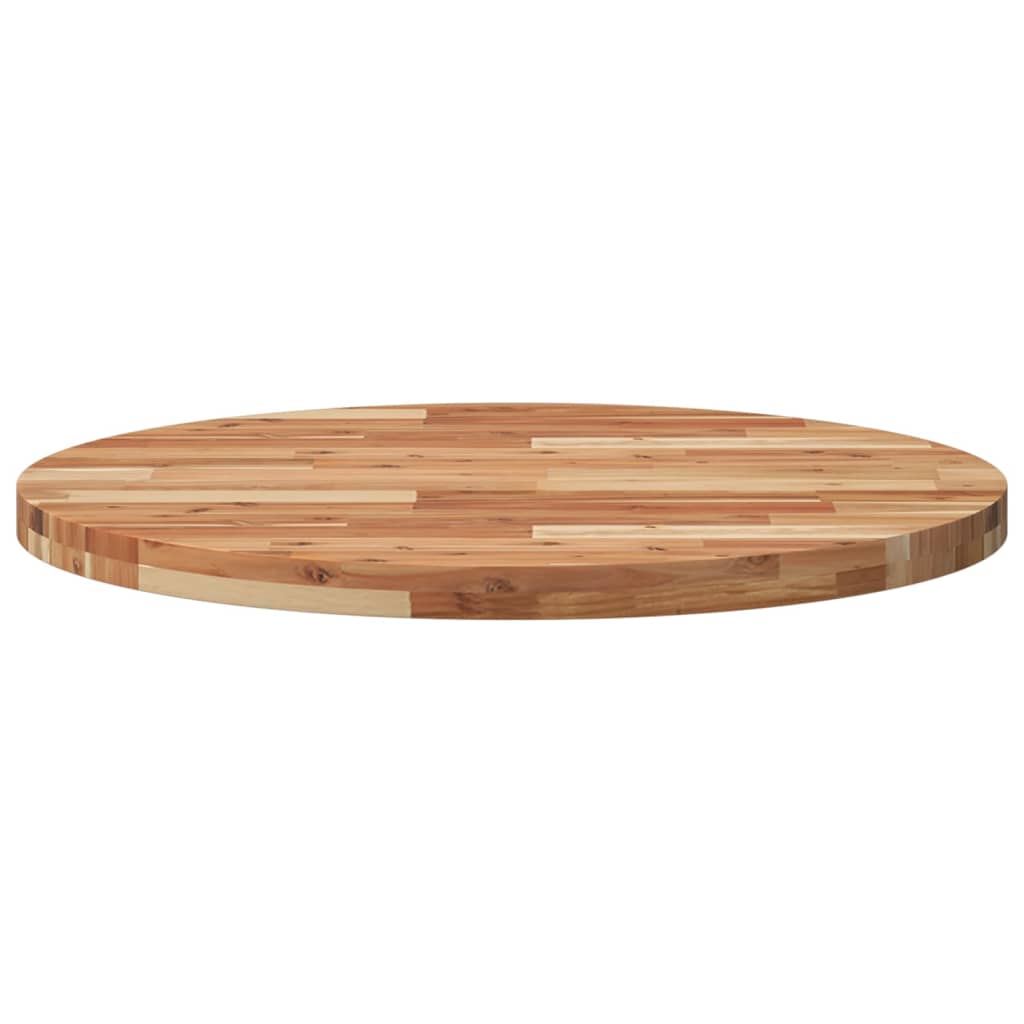 Dessus de table rond Ø80x4 cm bois massif d'acacia - XIOS