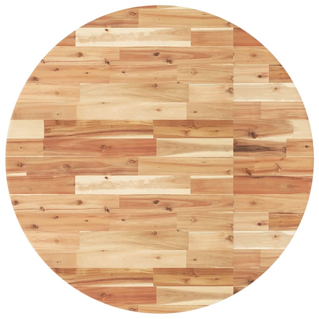 Dessus de table rond Ø90x4 cm bois massif d'acacia - XIOS