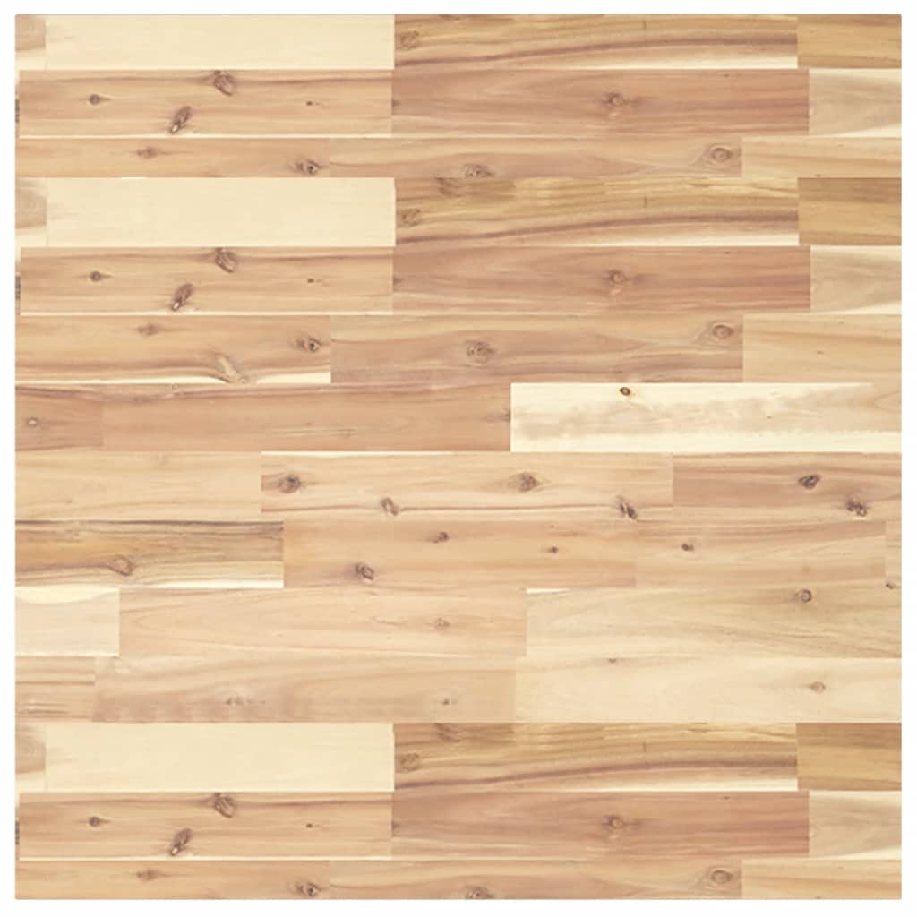 Dessus de table carré 70x70x2 cm bois massif d'acacia - XIOS