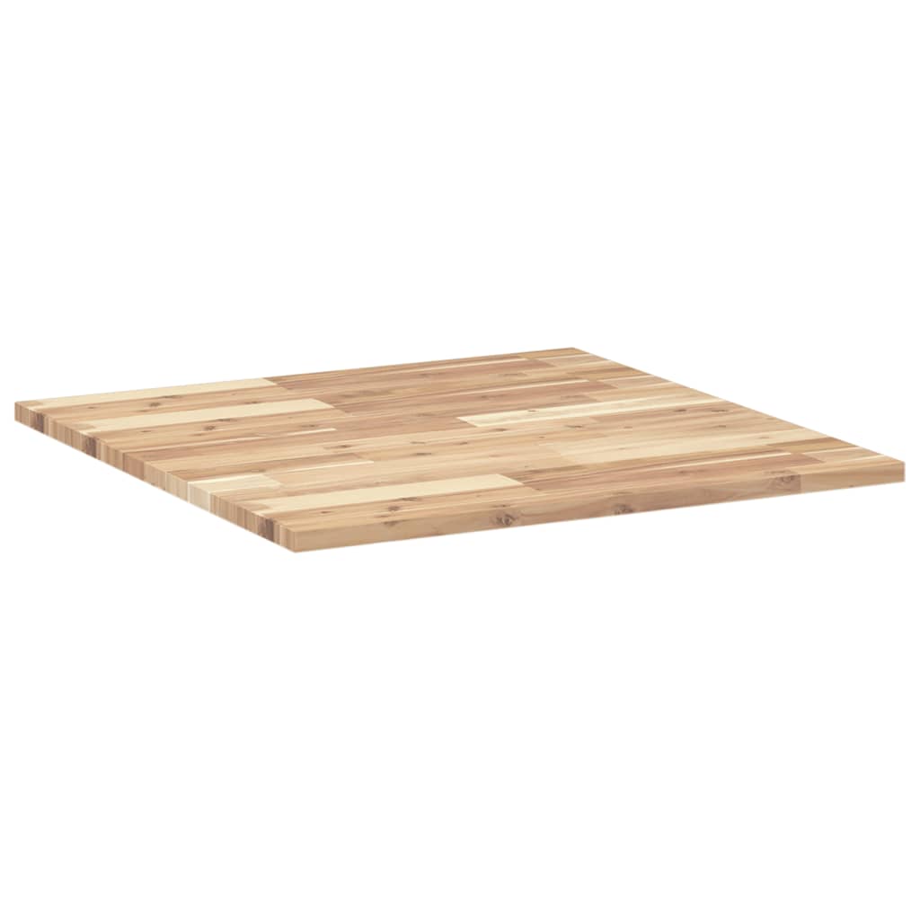 Dessus de table carré 70x70x2 cm bois massif d'acacia - XIOS