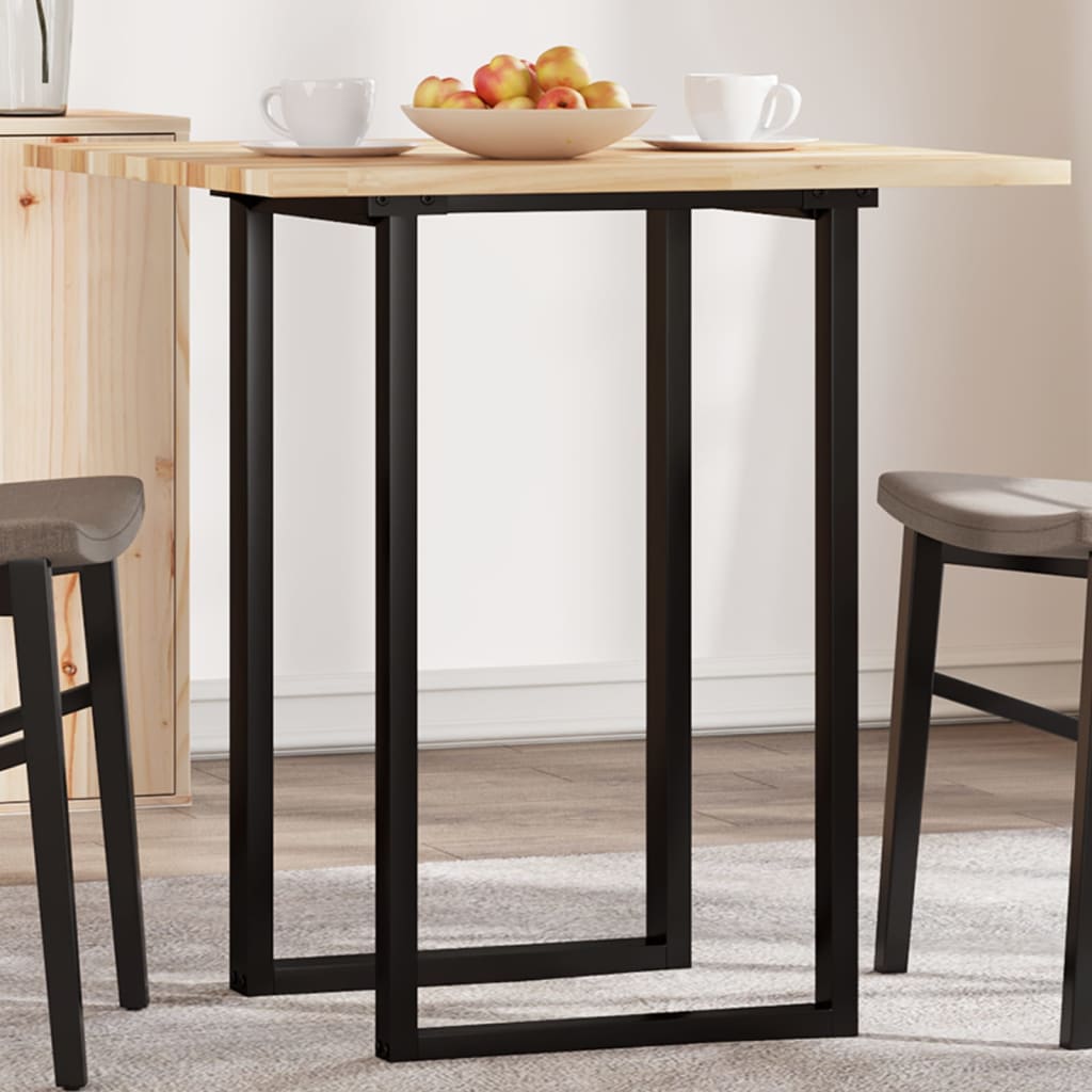 Dessus de table carré 70x70x2 cm bois massif d'acacia - XIOS