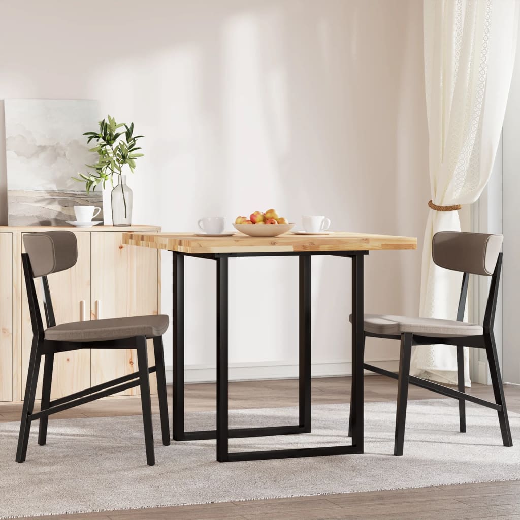 Dessus de table carré 80x80x4 cm bois massif d'acacia - XIOS