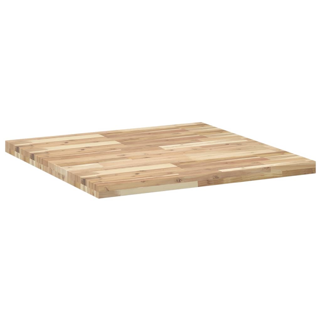 Dessus de table carré 80x80x4 cm bois massif d'acacia - XIOS