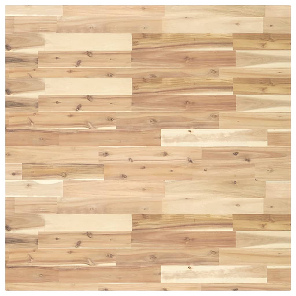 Dessus de table carré 90x90x4 cm bois massif d'acacia - XIOS