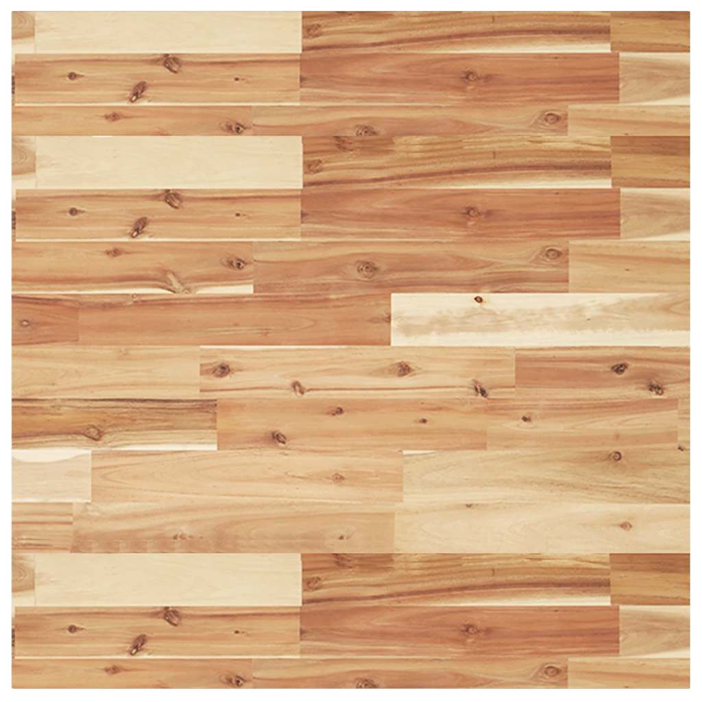 Dessus de table carré 70x70x2 cm bois massif d'acacia - XIOS