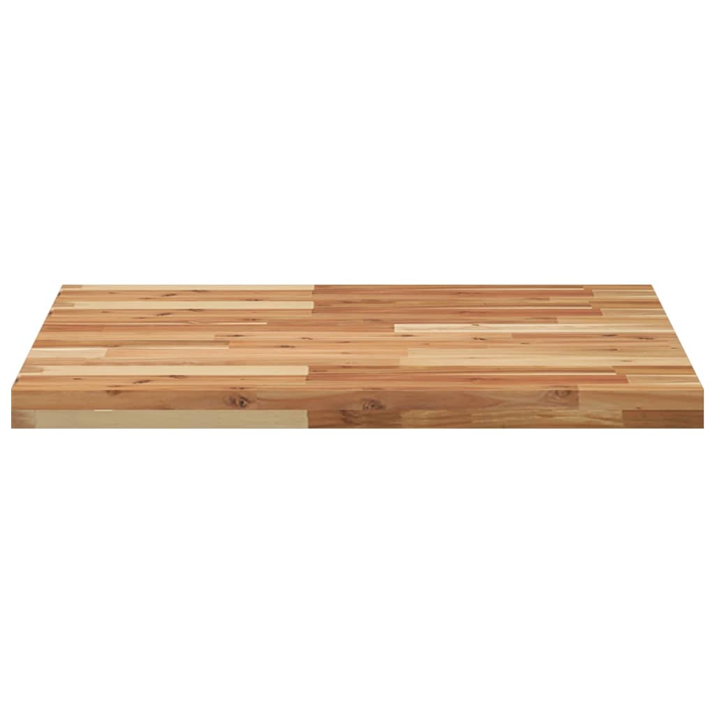 Dessus de table carré 70x70x4 cm bois massif d'acacia - XIOS