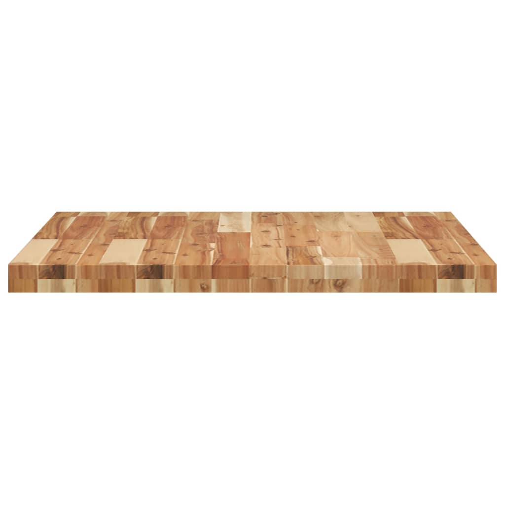 Dessus de table carré 70x70x4 cm bois massif d'acacia - XIOS