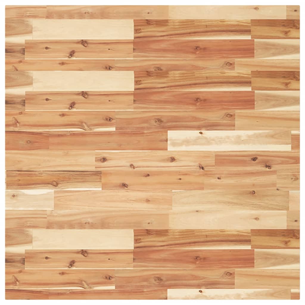 Dessus de table carré 80x80x4 cm bois massif d'acacia - XIOS