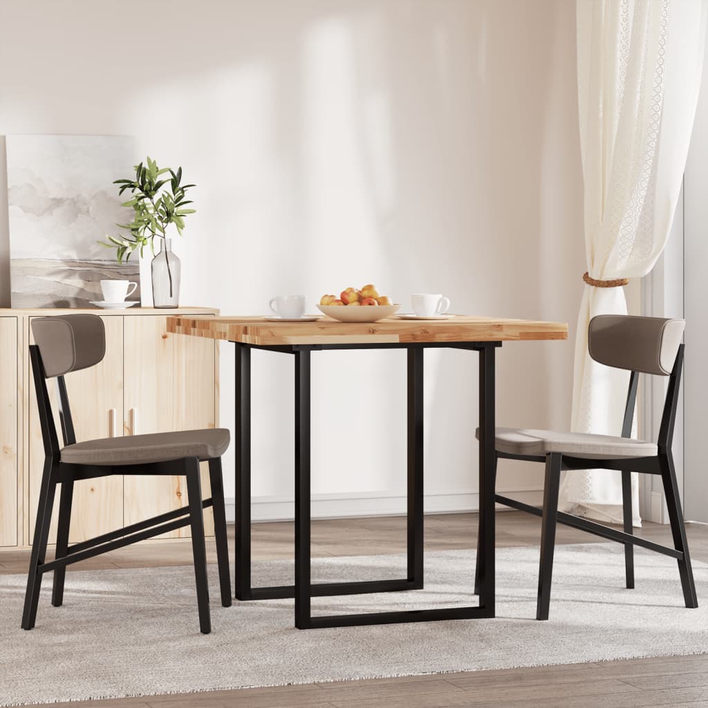 Dessus de table carré 80x80x4 cm bois massif d'acacia - XIOS