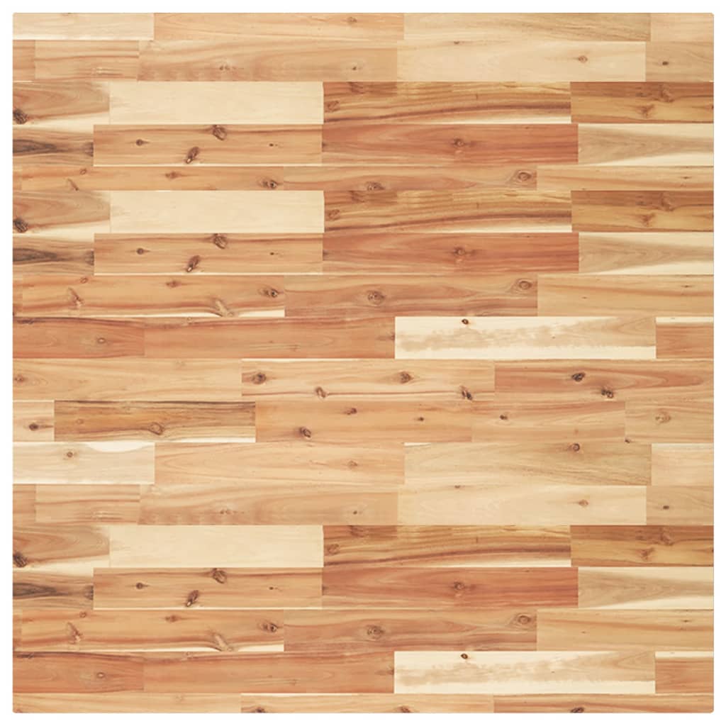 Dessus de table carré 90x90x4 cm bois massif d'acacia - XIOS