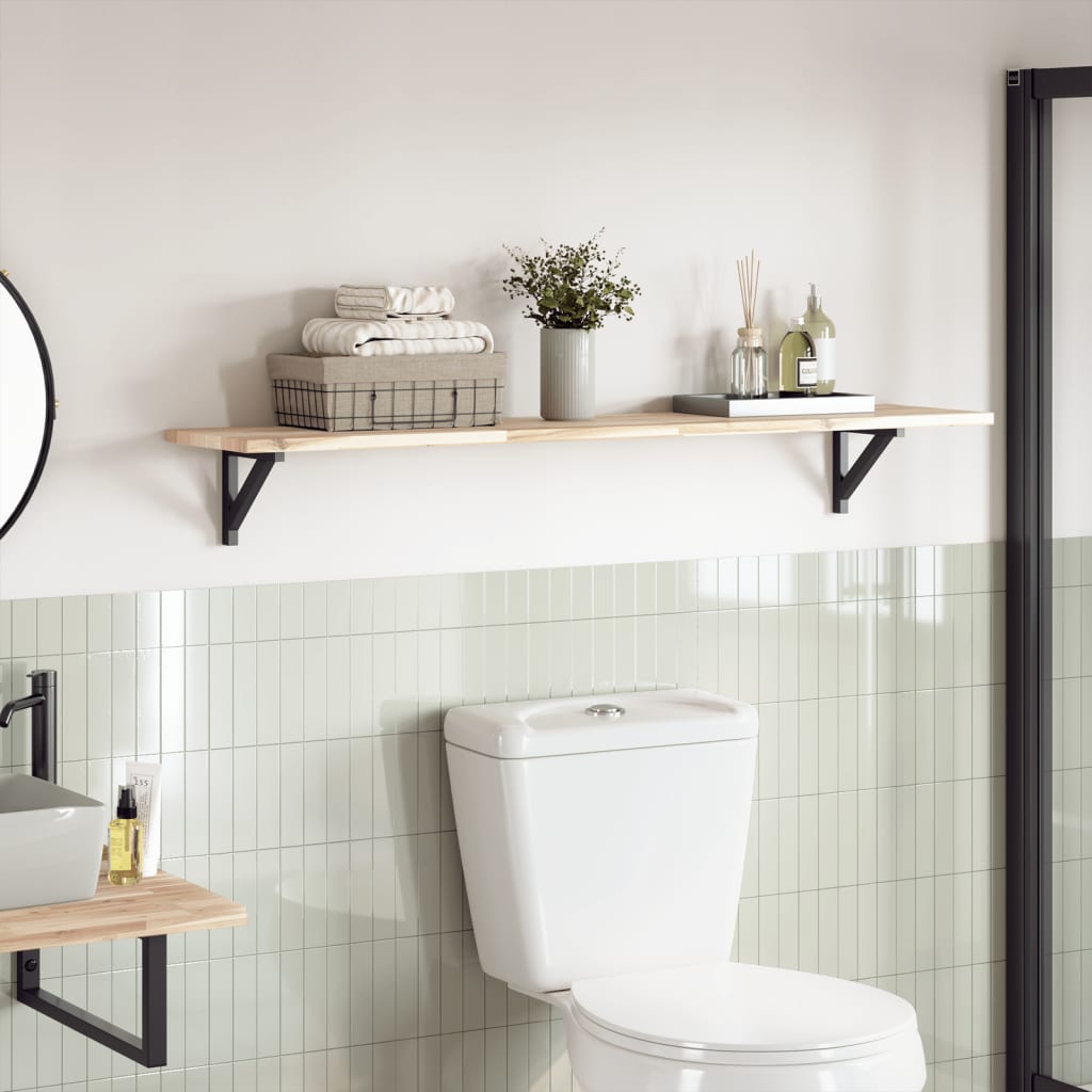 Dessus de table 120x30x2 cm rectangulaire bois massif d'acacia - XIOS