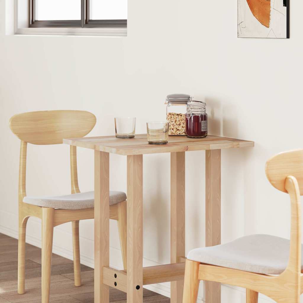 Dessus de table rectangulaire 80x50x2 cm bois massif d'acacia - XIOS