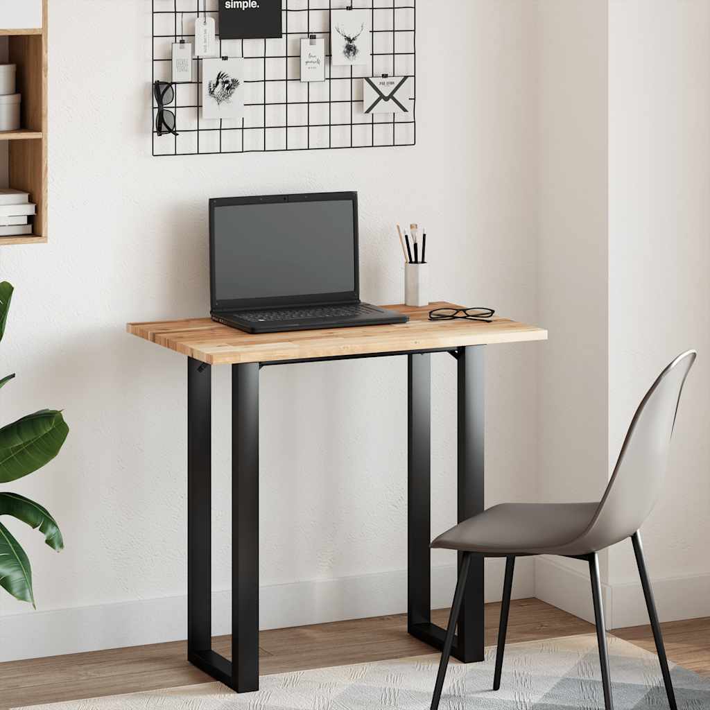 Dessus de table rectangulaire 100x50x2 cm bois massif d'acacia - XIOS