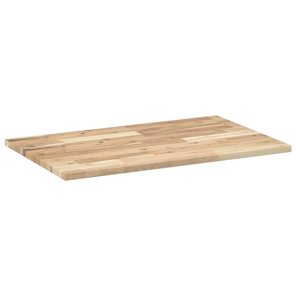 Dessus de table rectangulaire 100x50x2 cm bois massif d'acacia - XIOS