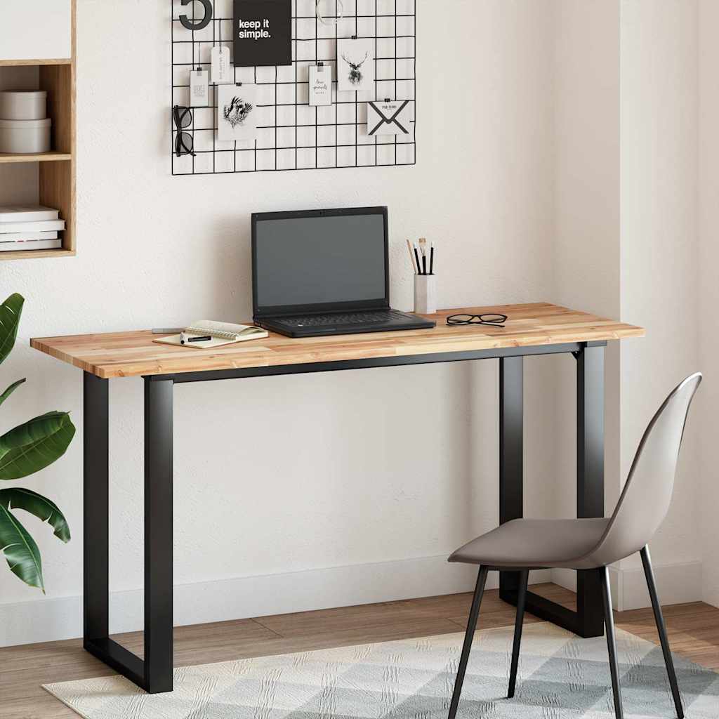Dessus de table rectangulaire 160x50x2 cm bois massif d'acacia - XIOS