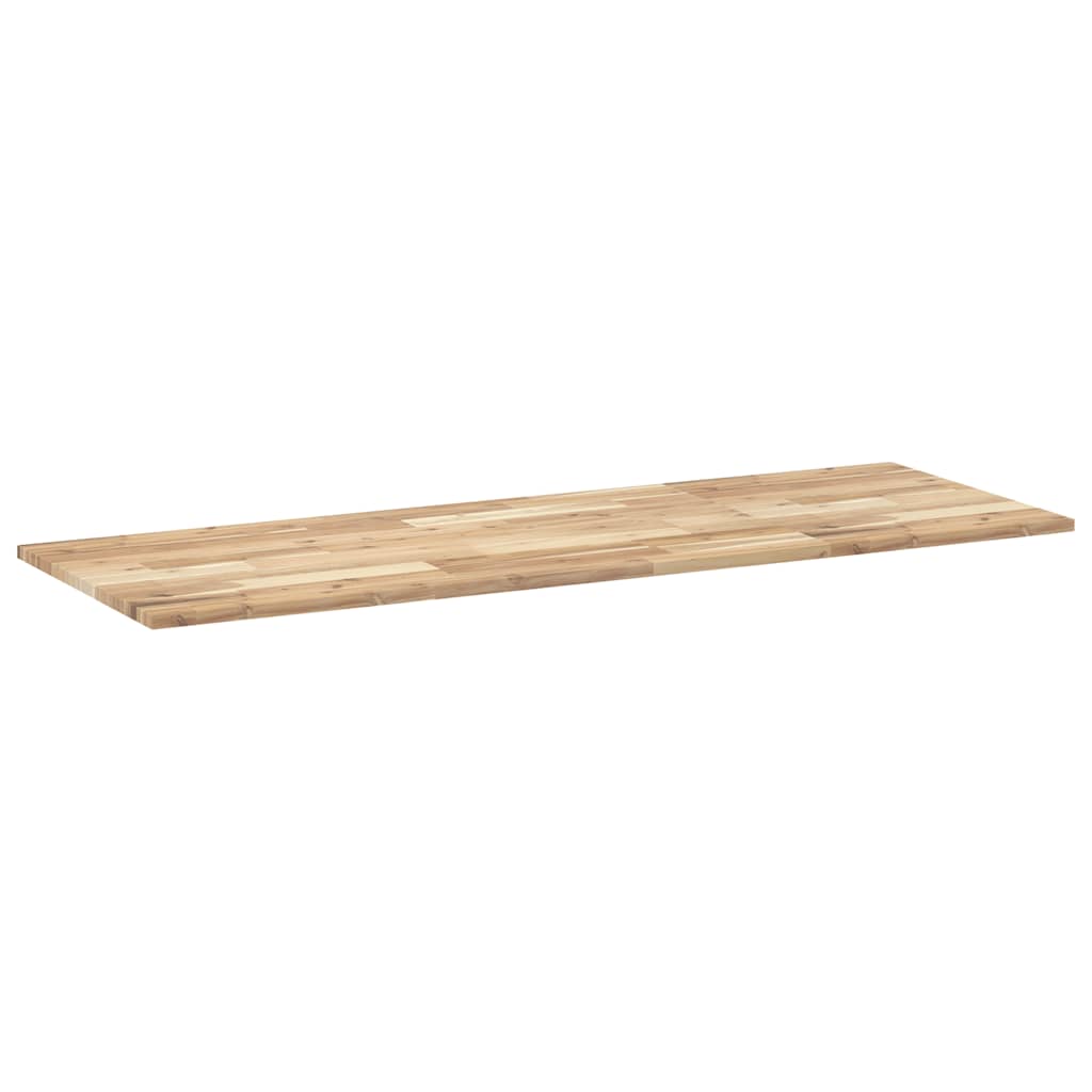 Dessus de table rectangulaire 160x50x2 cm bois massif d'acacia - XIOS