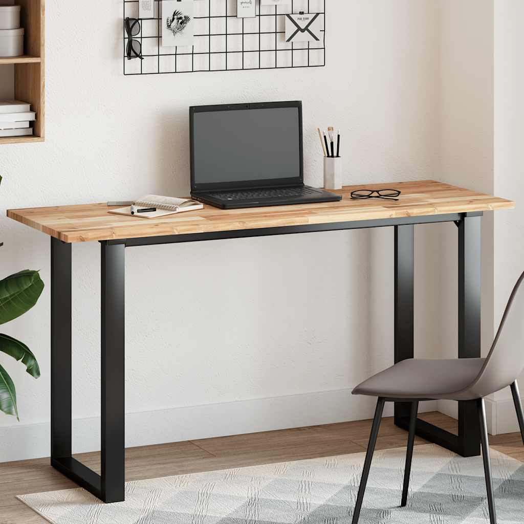 Dessus de table rectangulaire 160x50x2 cm bois massif d'acacia - XIOS