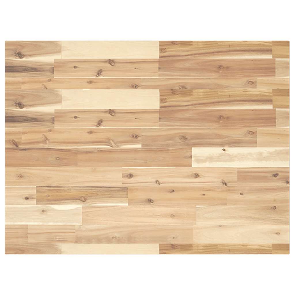 Dessus de table rectangulaire 80x60x2 cm bois massif d'acacia - XIOS